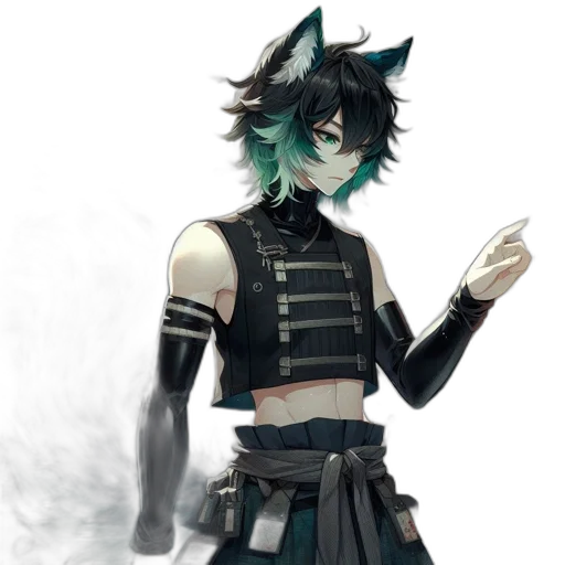 staff, mask, animal, weapon, concept art, fantasy art, anime, pixel art transparent PNG cut-out