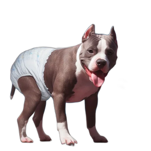 animal, jacket, creature, dress, photorealistic, 3d render, pitbull-like, dog transparent PNG cut-out