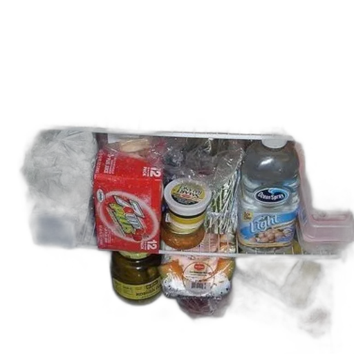 food, bottle, refrigerator, filled, including, silk, soy, milk transparent PNG cut-out