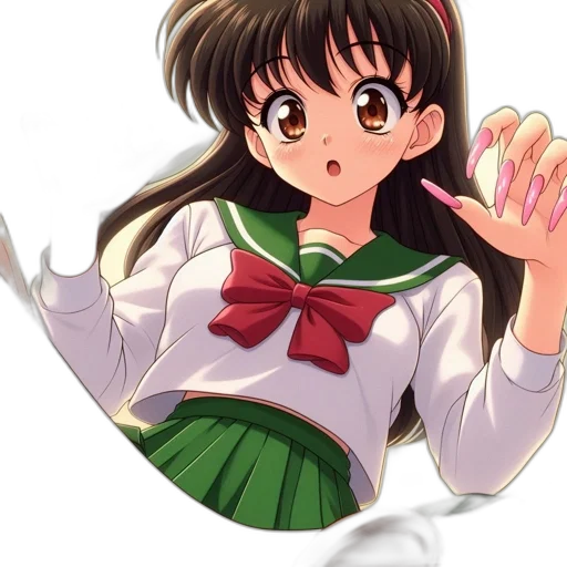 staff, dress, hair, face, anime, pixel art, photorealistic, cartoon transparent PNG cut-out