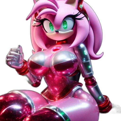 robot, weapon, animal, concept art, 3d render, vaporwave, cyberpunk, animated transparent PNG cut-out