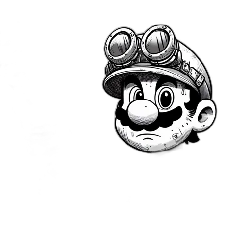 hat, mask, crown, face, pixel art, concept art, pencil sketch, cartoon transparent PNG cut-out