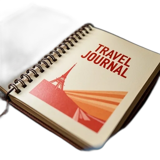 brown, notebook, spiral, binding, open, displaying, page, red transparent PNG cut-out