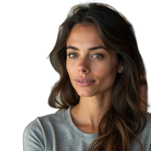 face, staff, hair, jewelry transparent PNG cut-out