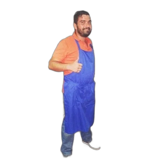 staff, jacket, food, dress, oil painting, man, apron, stands transparent PNG cut-out