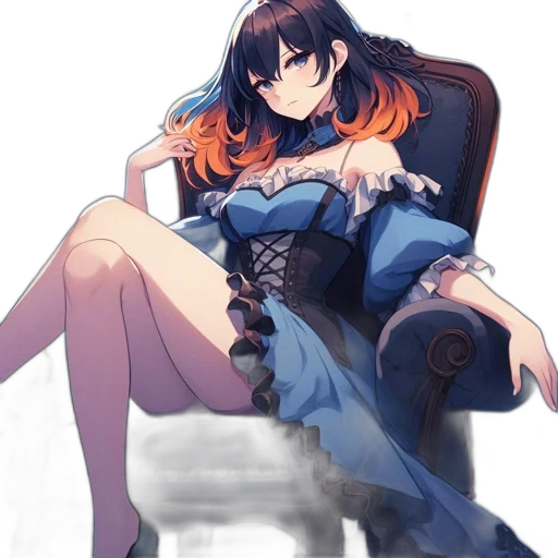 dress, crown, staff, sword, anime, fantasy art, pixel art, concept art transparent PNG cut-out