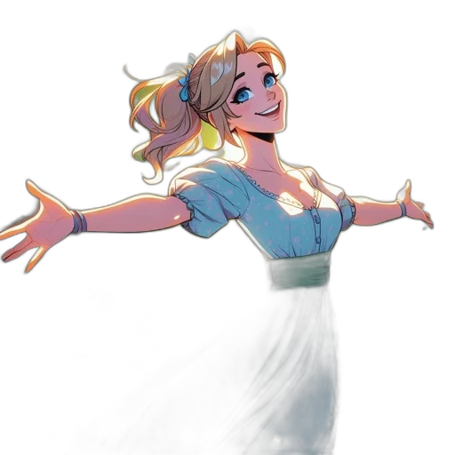 dress, crown, staff, concept art, pixel art, fantasy art, 3d render, snow transparent PNG cut-out