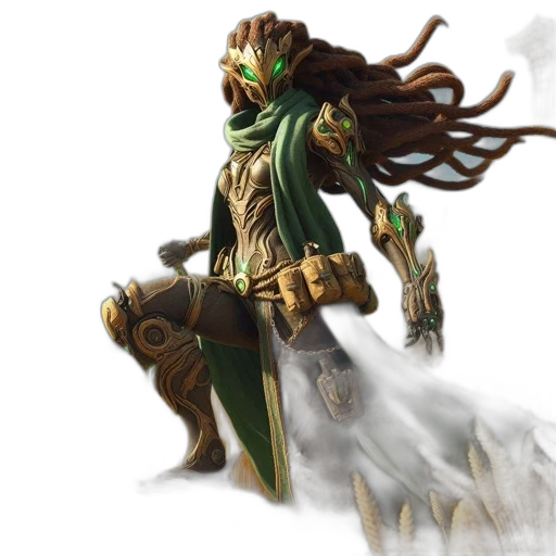staff, concept art, fantasy art, comic book art, 3d render, green, earth tones, character transparent PNG cut-out