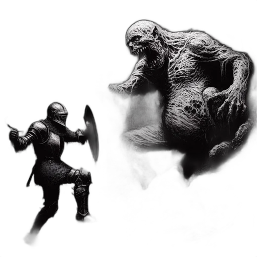 creature, animal, concept art, fantasy art, comic book art, 3d render, armored, knight transparent PNG cut-out