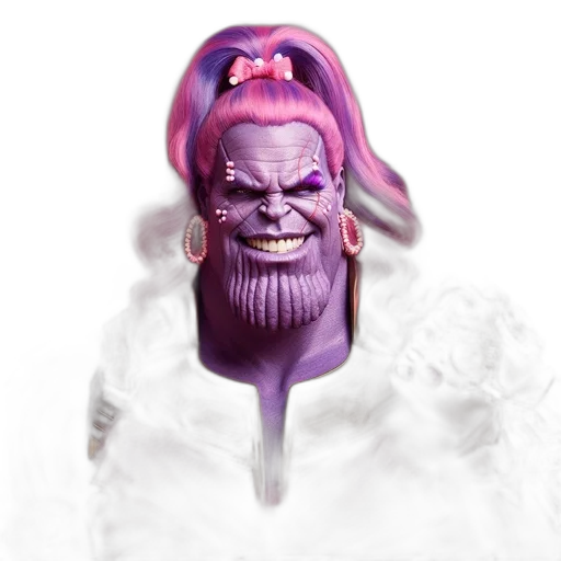 mask, face, creature, hair, concept art, 3d render, fantasy art, comic book art transparent PNG cut-out