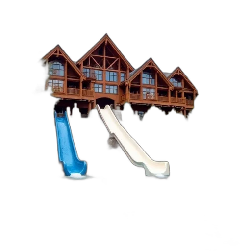 building, shoes, furniture, 3d render, concept art, water, park, great transparent PNG cut-out