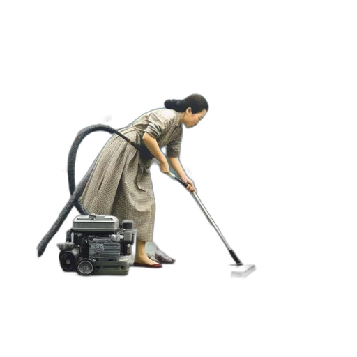 staff, robot, weapon, photorealistic, 3d render, imaginative, scene, woman transparent PNG cut-out
