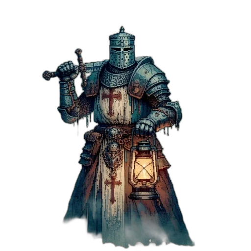 sword, staff, weapon, robot, fantasy art, concept art, comic book art, pixel art transparent PNG cut-out