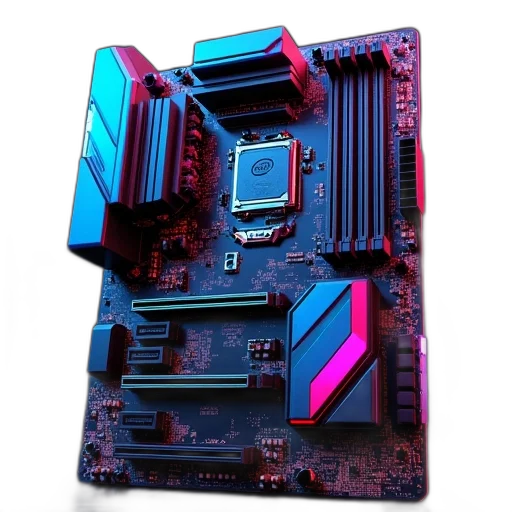 robot, crown, weapon, animal, cyberpunk, vaporwave, 3d render, pixel art transparent PNG cut-out