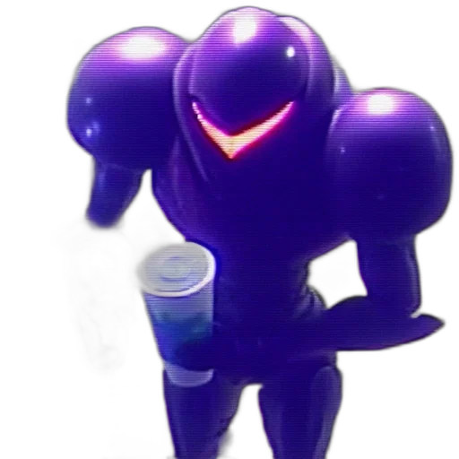 robot, bottle, creature, vaporwave, 3d render, concept art, cyberpunk, neon lights transparent PNG cut-out