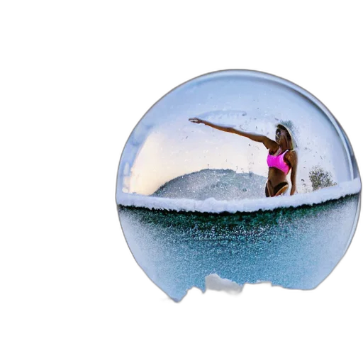 umbrella, photorealistic, 3d render, sand, globe, trapped, female, beach transparent PNG cut-out