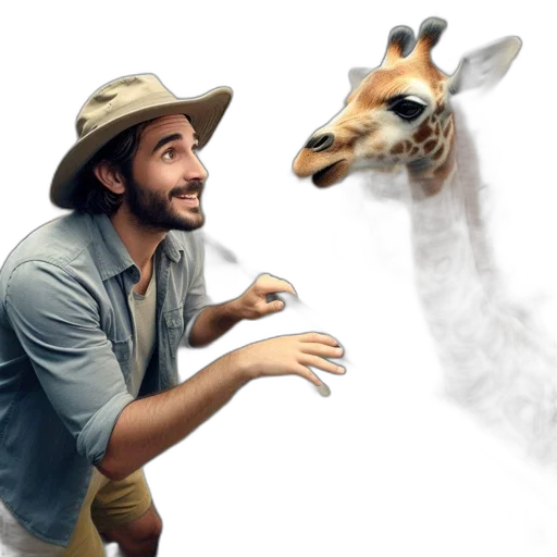 animal, creature, staff, hat, concept art, photorealistic, watercolor, fantasy art transparent PNG cut-out