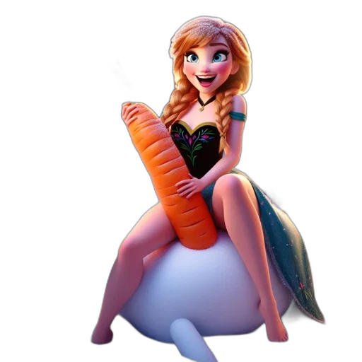 dress, weapon, 3d render, concept art, cartoon, fantasy art, underwater, anna transparent PNG cut-out
