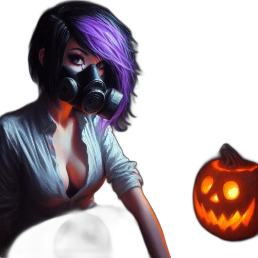 mask, concept art, fantasy art, photorealistic, pixel art, dark, monochrome, neon transparent PNG cut-out