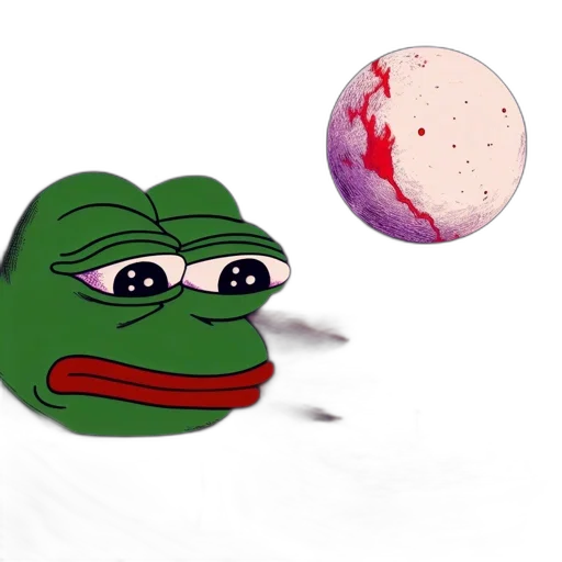 creature, food, concept art, photorealistic, vaporwave, outer space, artwork, pepe transparent PNG cut-out