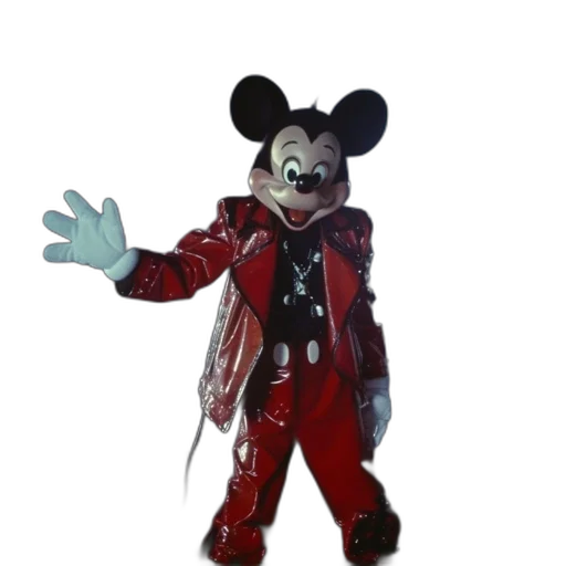 jacket, staff, robot, mask, 3d render, concept art, mickey, mouse transparent PNG cut-out