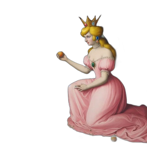 crown, dress, jewelry, staff, concept art, 3d render, fantasy art, photorealistic transparent PNG cut-out