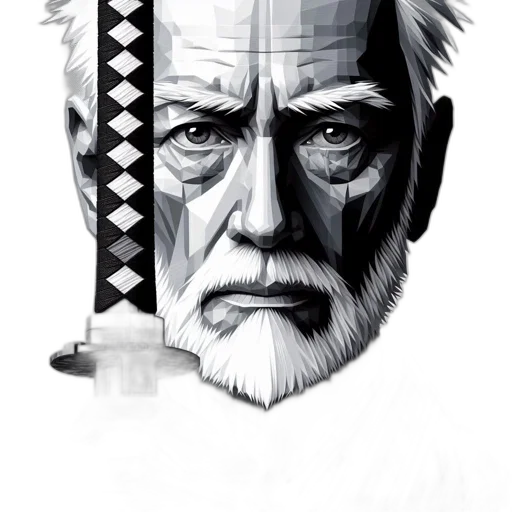 face, staff, sword, weapon, comic book art, pixel art, concept art, fantasy art transparent PNG cut-out