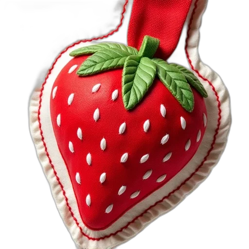 food, hat, shoes, crown, photorealistic, 3d render, red, strawberry transparent PNG cut-out