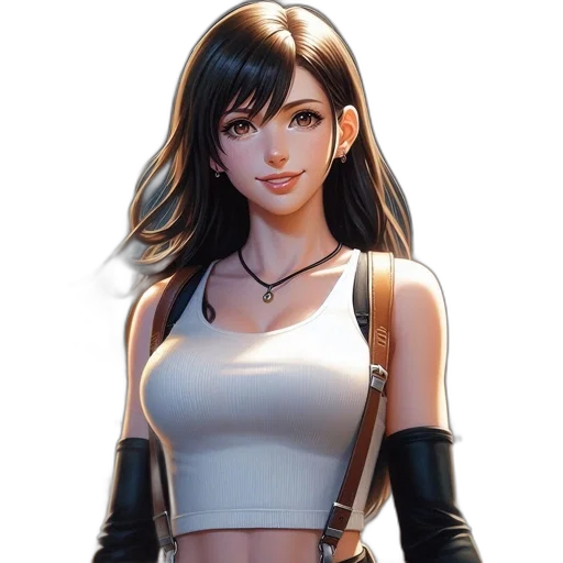 concept art, fantasy art, comic book art, anime, monochrome, digitally, illustrated, female transparent PNG cut-out