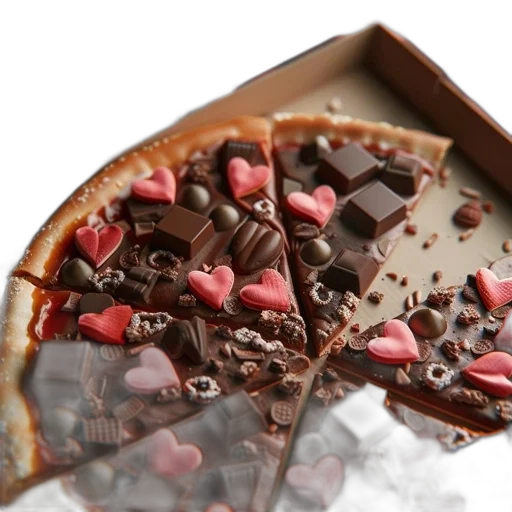 food, chocolate, pizza, dessert, fruit, candies, topped, red transparent PNG cut-out
