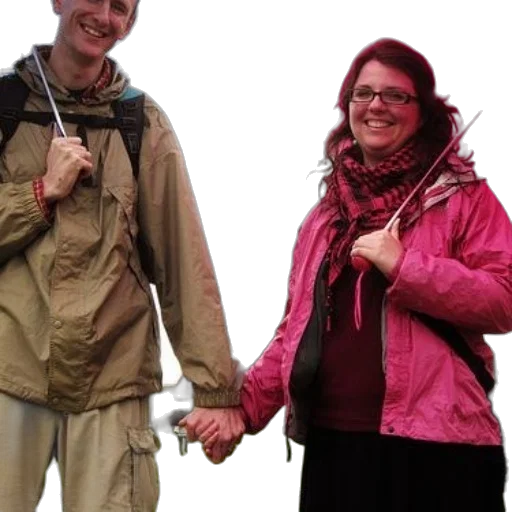staff, jacket, umbrella, couple, holds, hands, front, eiffel transparent PNG cut-out