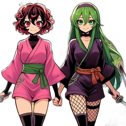 concept art, anime, pixel art, fantasy art, green, colorful, monochrome, dark transparent PNG cut-out
