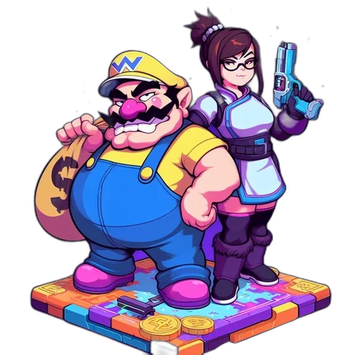 staff, weapon, pixel art, concept art, vaporwave, cyberpunk, pastel, neon transparent PNG cut-out