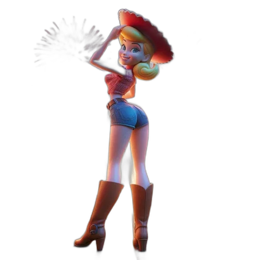staff, hat, dress, robot, concept art, 3d render, fantasy art, cartoon transparent PNG cut-out