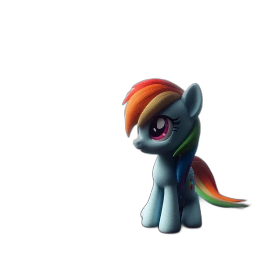 staff, animal, 3d render, concept art, pixel art, photorealistic, rainbow, dash transparent PNG cut-out