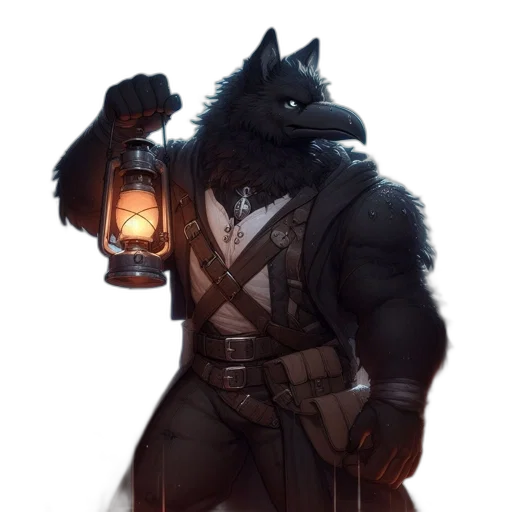 staff, jacket, mask, weapon, concept art, fantasy art, pixel art, comic book art transparent PNG cut-out