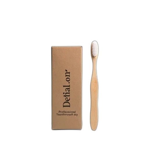 hair, staff, wooden, toothbrush, white, bristle, head, placed transparent PNG cut-out