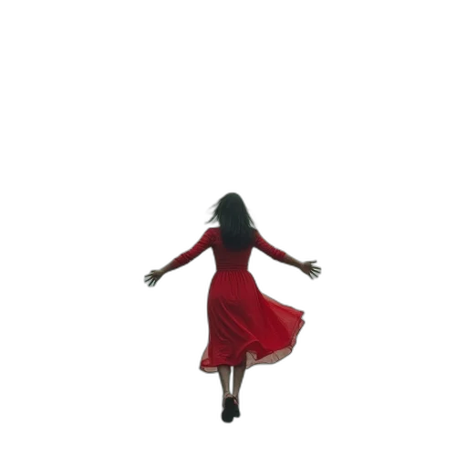 dress, umbrella, shoes, jacket, 3d render, concept art, pixel art, photorealistic transparent PNG cut-out
