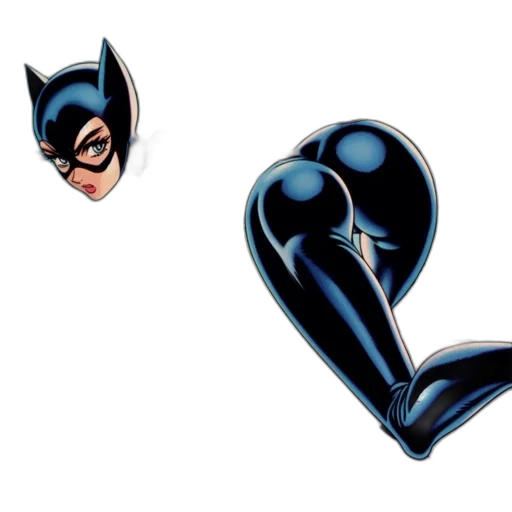 comic book art, concept art, cartoon, animated, superhero, dressed, black, outfit transparent PNG cut-out