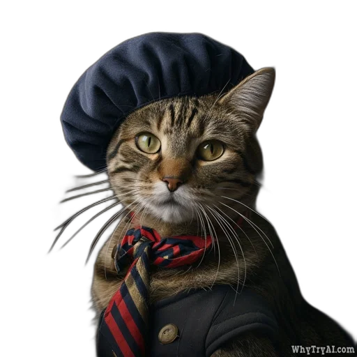 hat, staff, animal, jacket, photorealistic, oil painting, fantasy art, concept art transparent PNG cut-out