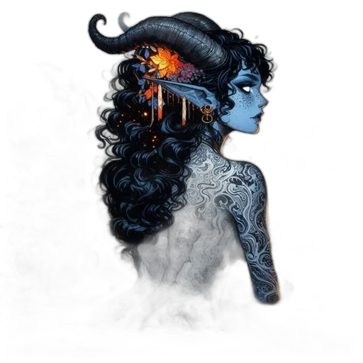 mask, hair, creature, face, fantasy art, concept art, comic book art, pixel art transparent PNG cut-out