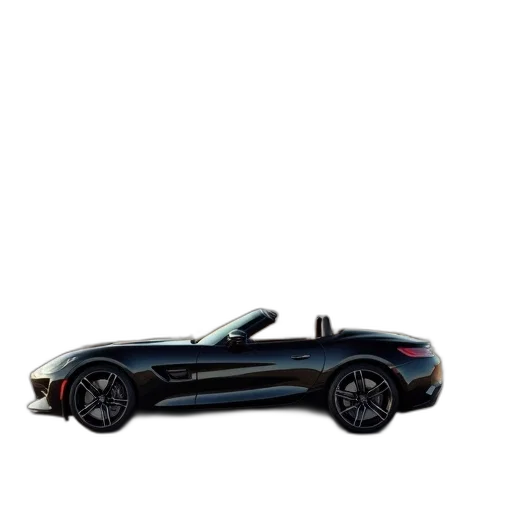 car, weapon, 3d render, photorealistic, concept art, sleek, black, sports transparent PNG cut-out
