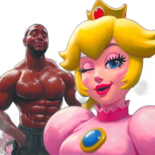 concept art, comic book art, muscular, man, princess-like, woman, pose, indoor transparent PNG cut-out