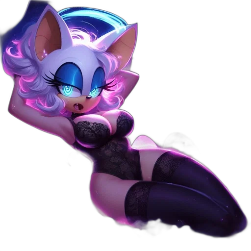 staff, concept art, fantasy art, vaporwave, 3d render, dark, anthropomorphic, cat-like transparent PNG cut-out