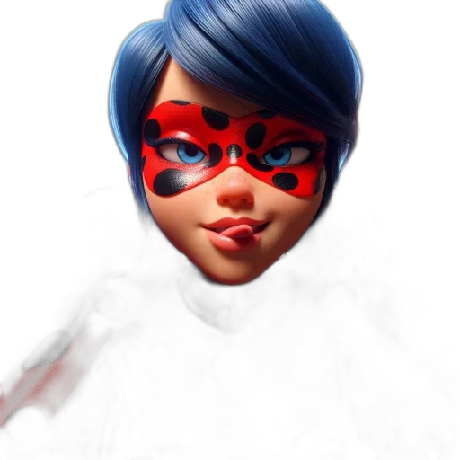 mask, face, 3d render, comic book art, concept art, photorealistic, blue, animated transparent PNG cut-out