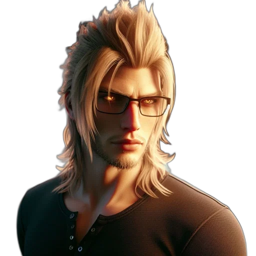 hair, face, staff, photorealistic, 3d render, concept art, cartoon, image transparent PNG cut-out
