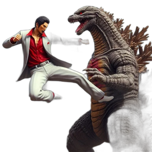 dragon, concept art, fantasy art, pixel art, comic book art, man, white, suit transparent PNG cut-out