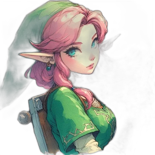 staff, face, dress, dragon, fantasy art, watercolor, concept art, pixel art transparent PNG cut-out