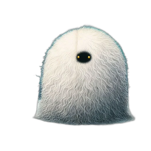 hat, animal, creature, face, concept art, 3d render, pixel art, fantasy art transparent PNG cut-out
