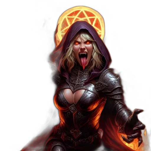 fantasy art, concept art, comic book art, pixel art, fire, fiery, hellish, environment transparent PNG cut-out